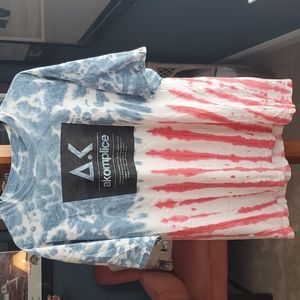 Red,white and blue tee shirt